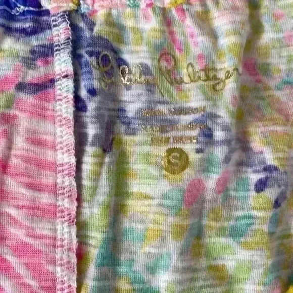 Lilly Pulitzer Alia fringe bottom off the shoulder 100% cotton tunic top - Picture 6 of 10